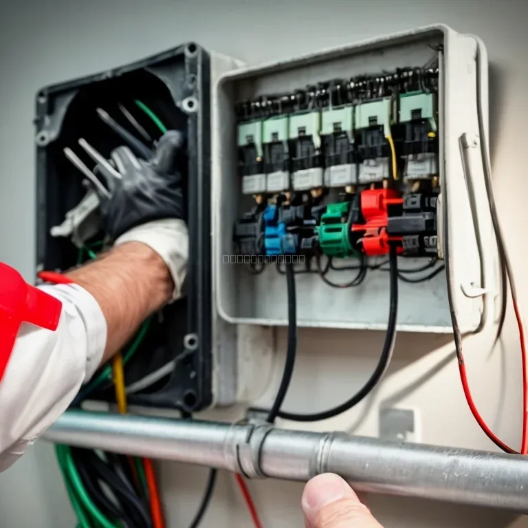 instalación eléctrica CorrHub en sitio
